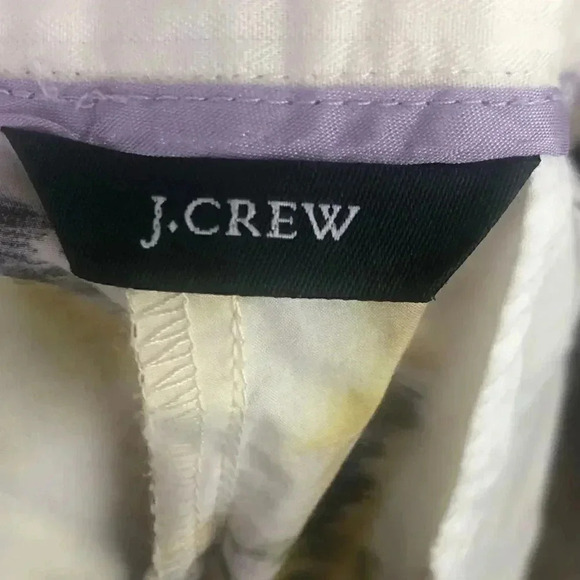 Women's J. Crew Yellow Watercolor Shorts Size 2 - Picture 2 of 7